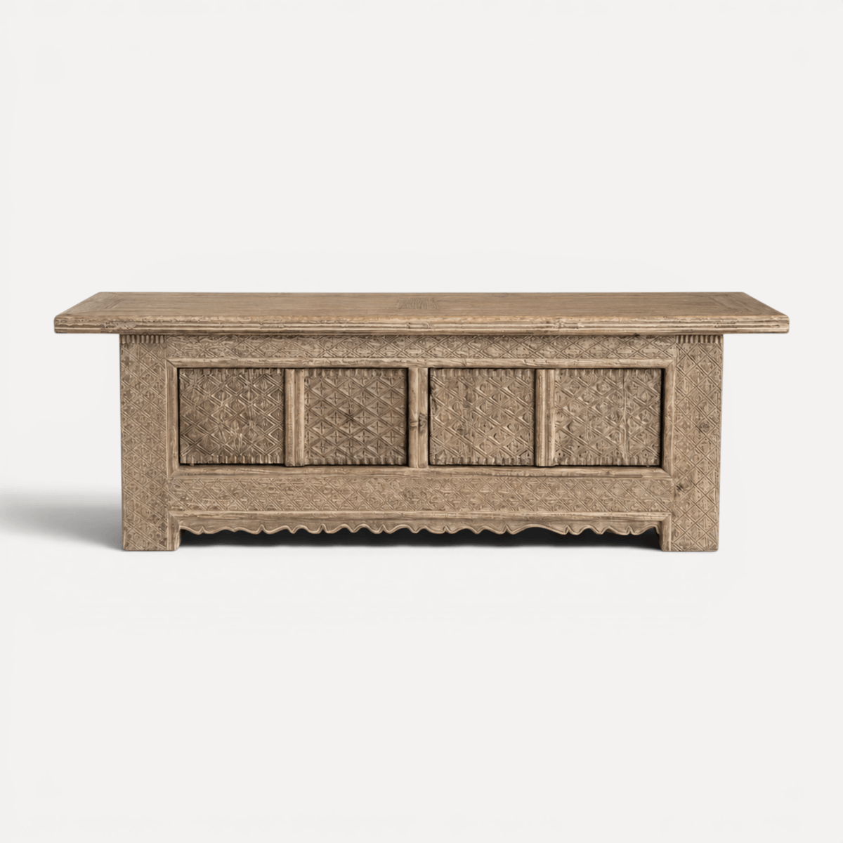 Carved Elm Media Unit L1800mm