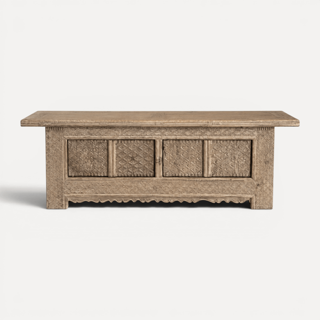 Carved Elm Media Unit L1800mm
