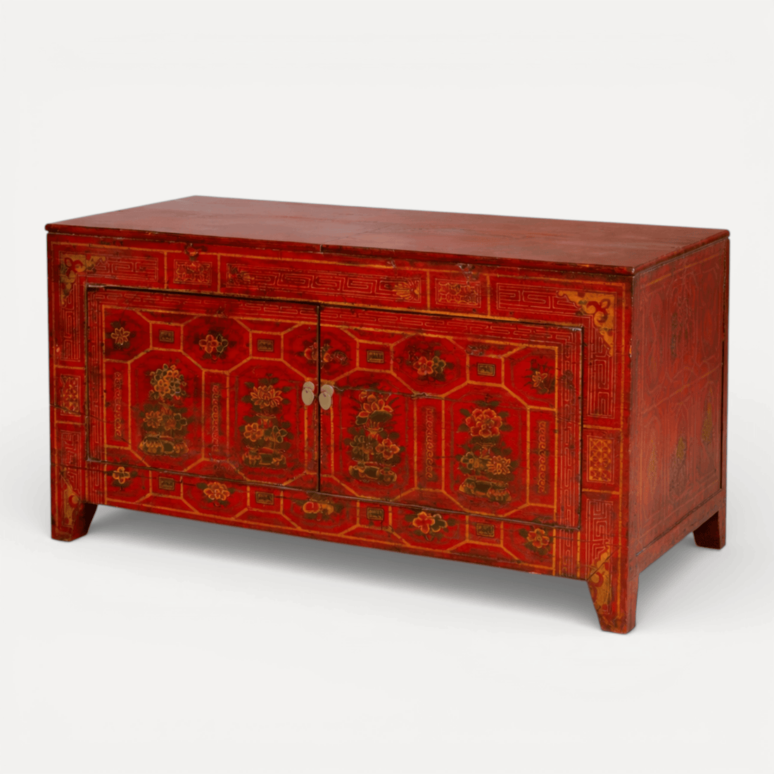 One-Off Elm Antique Red Sideboard L1530mm