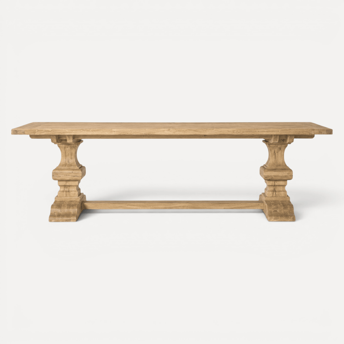 Elm Pedestal Dining Table L2440mm