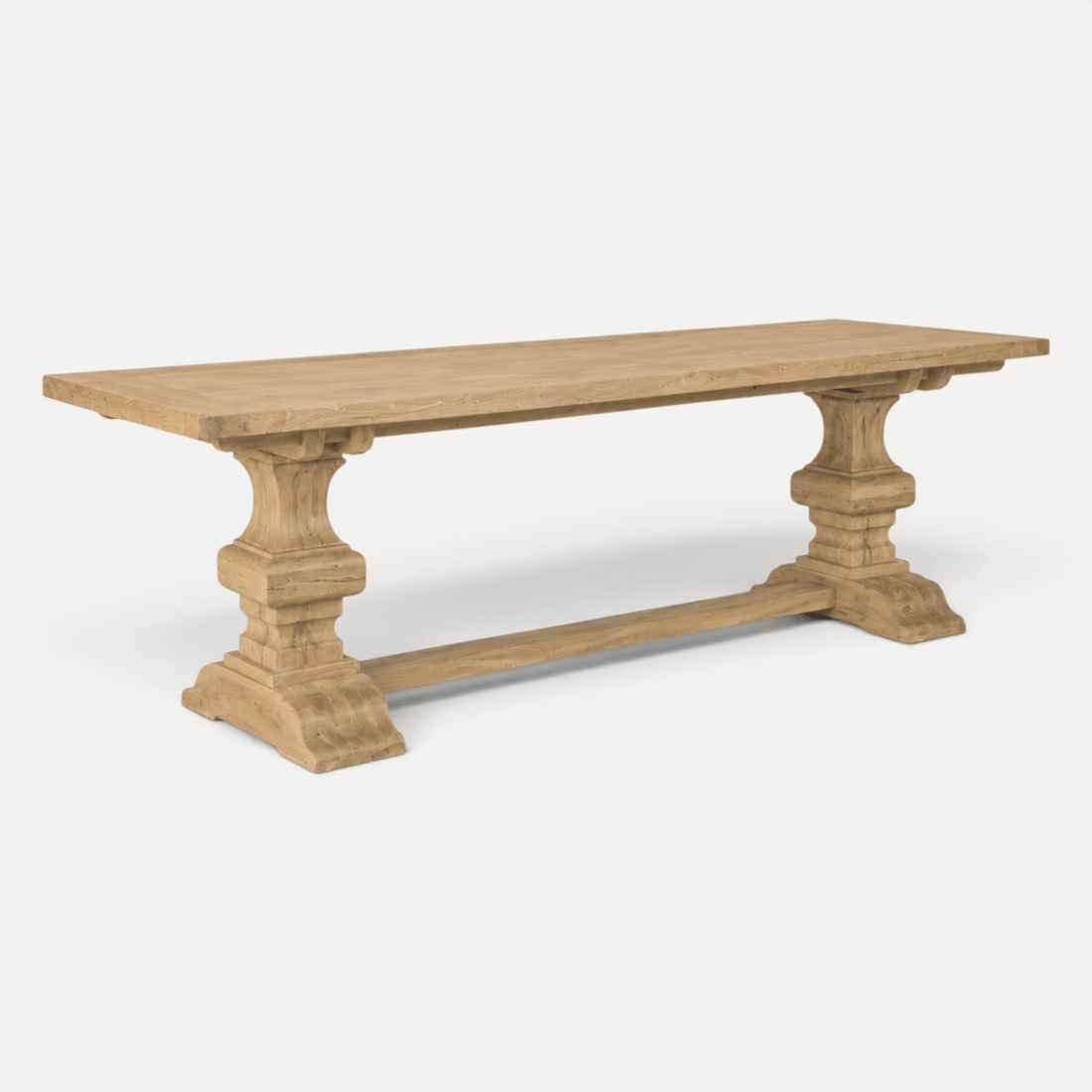 Elm Pedestal Dining Table L2440mm