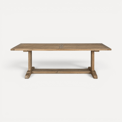 Elm Pedestal Dining Table L1800mm - Natural