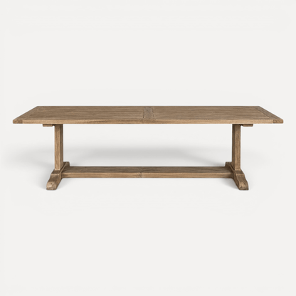 Elm Pedestal Dining Table L2200mm - Natural