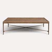 Elm & Brass Coffee Table