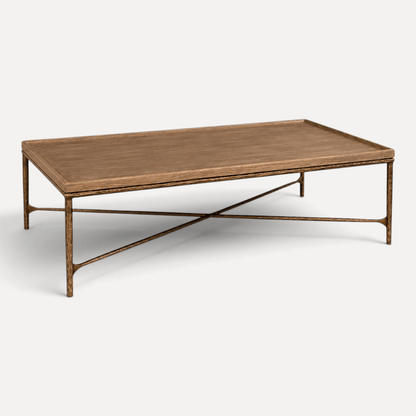 Elm &amp; Brass Coffee Table