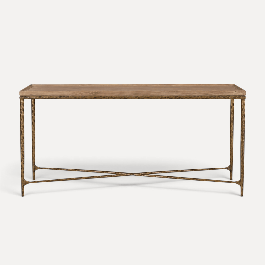 Elm & Brass Console