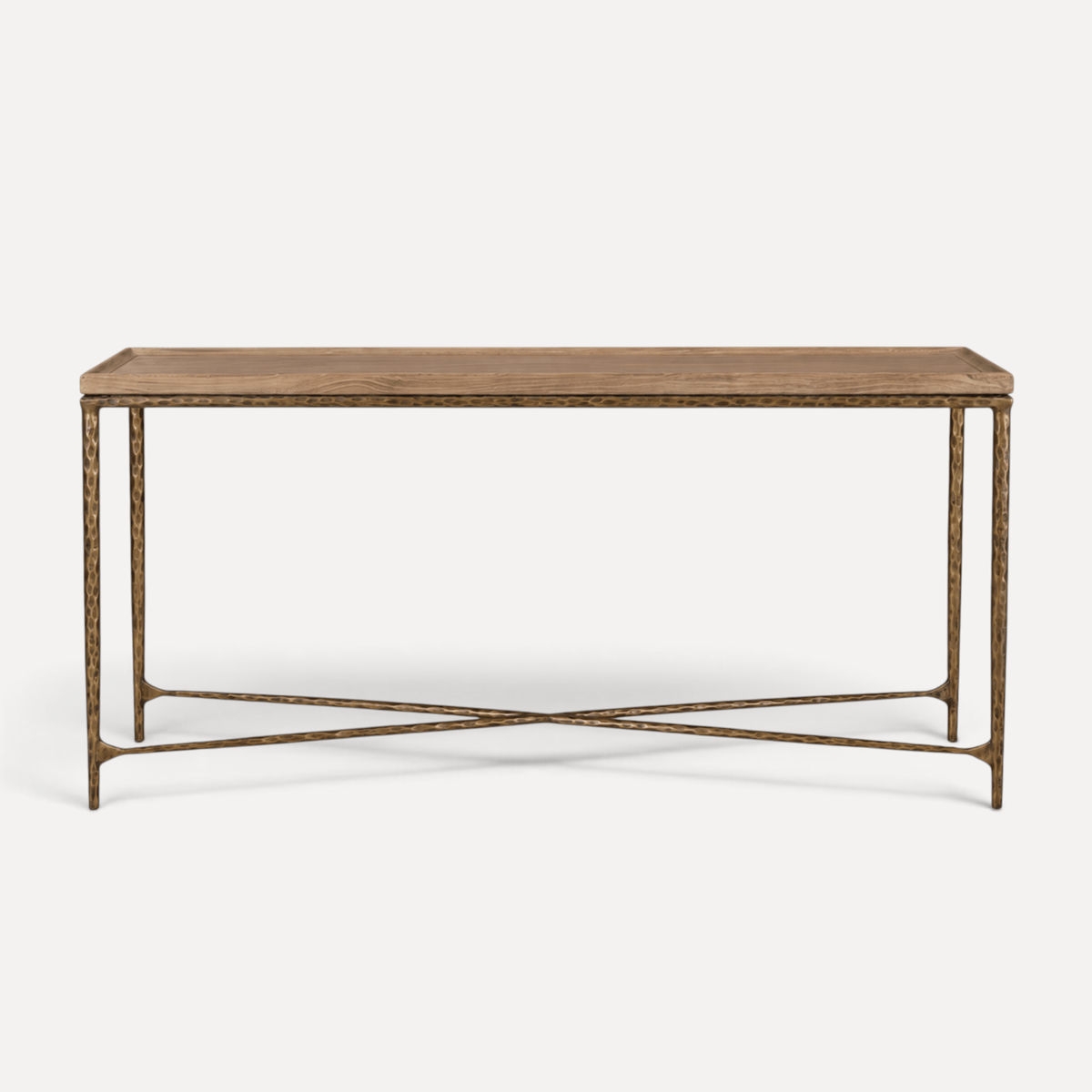 Elm &amp; Brass Console
