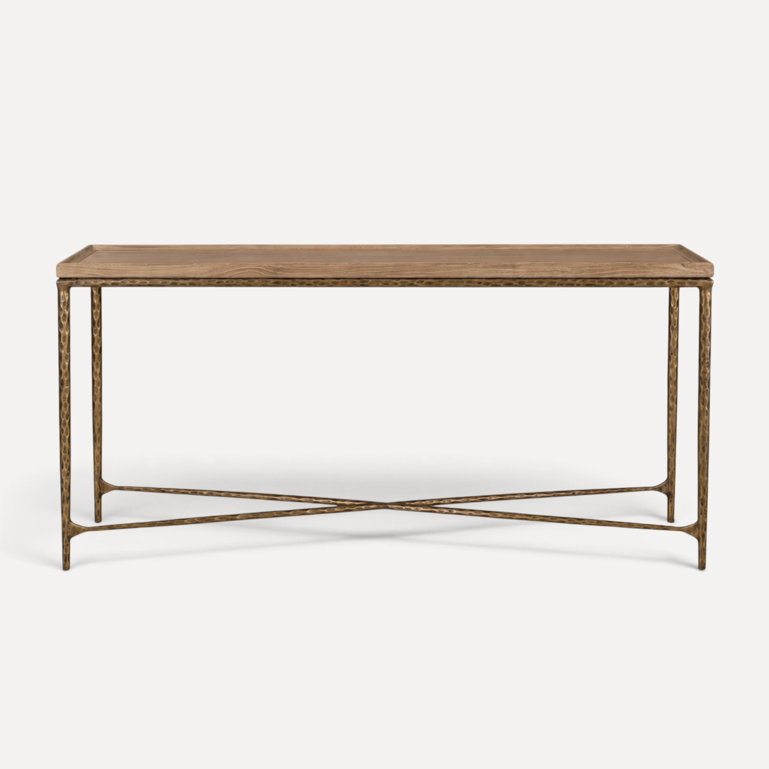 Elm &amp; Brass Console