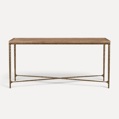 Elm &amp; Brass Console