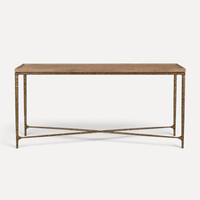 Elm & Brass Console