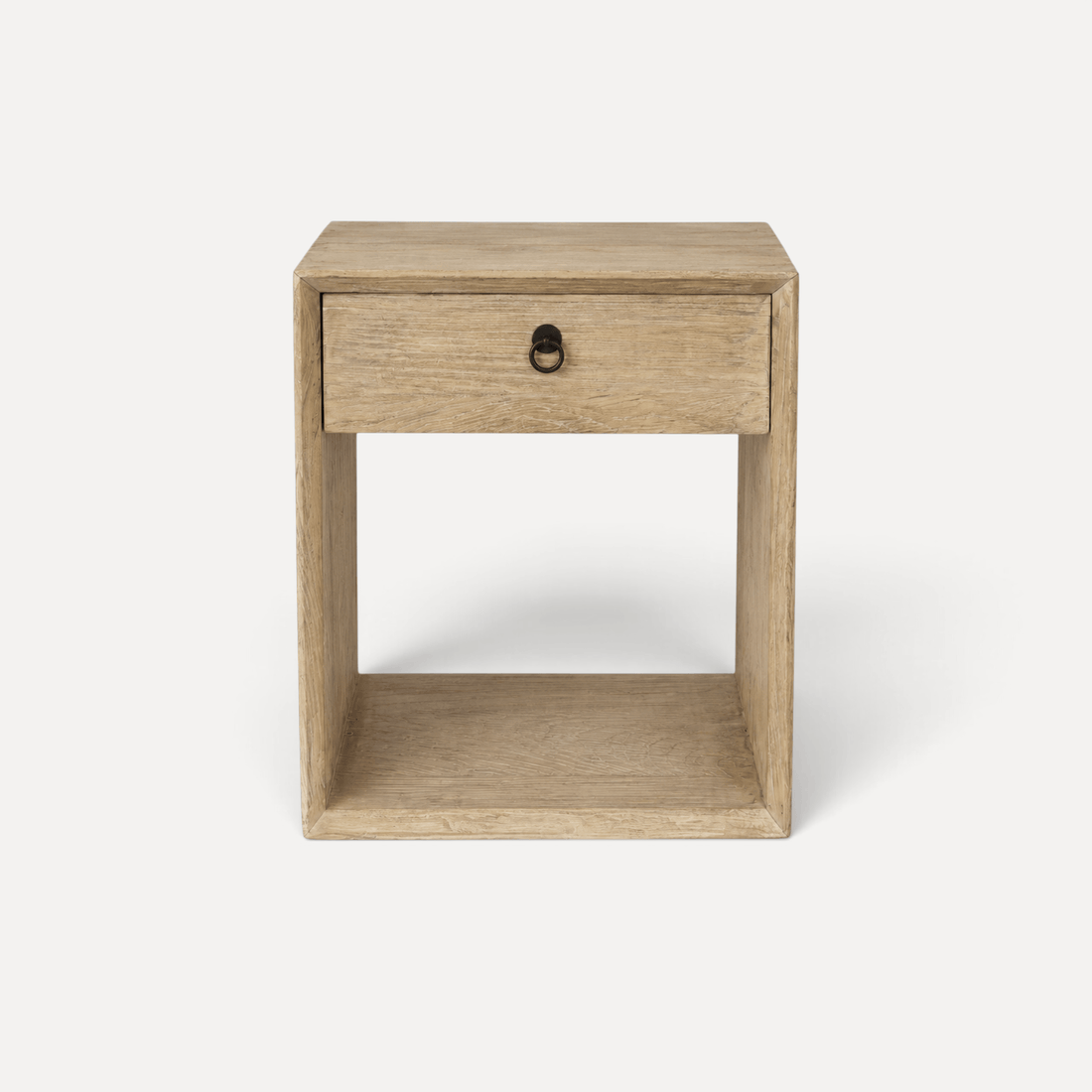 Modern Recessed Elm Bedside L500mm