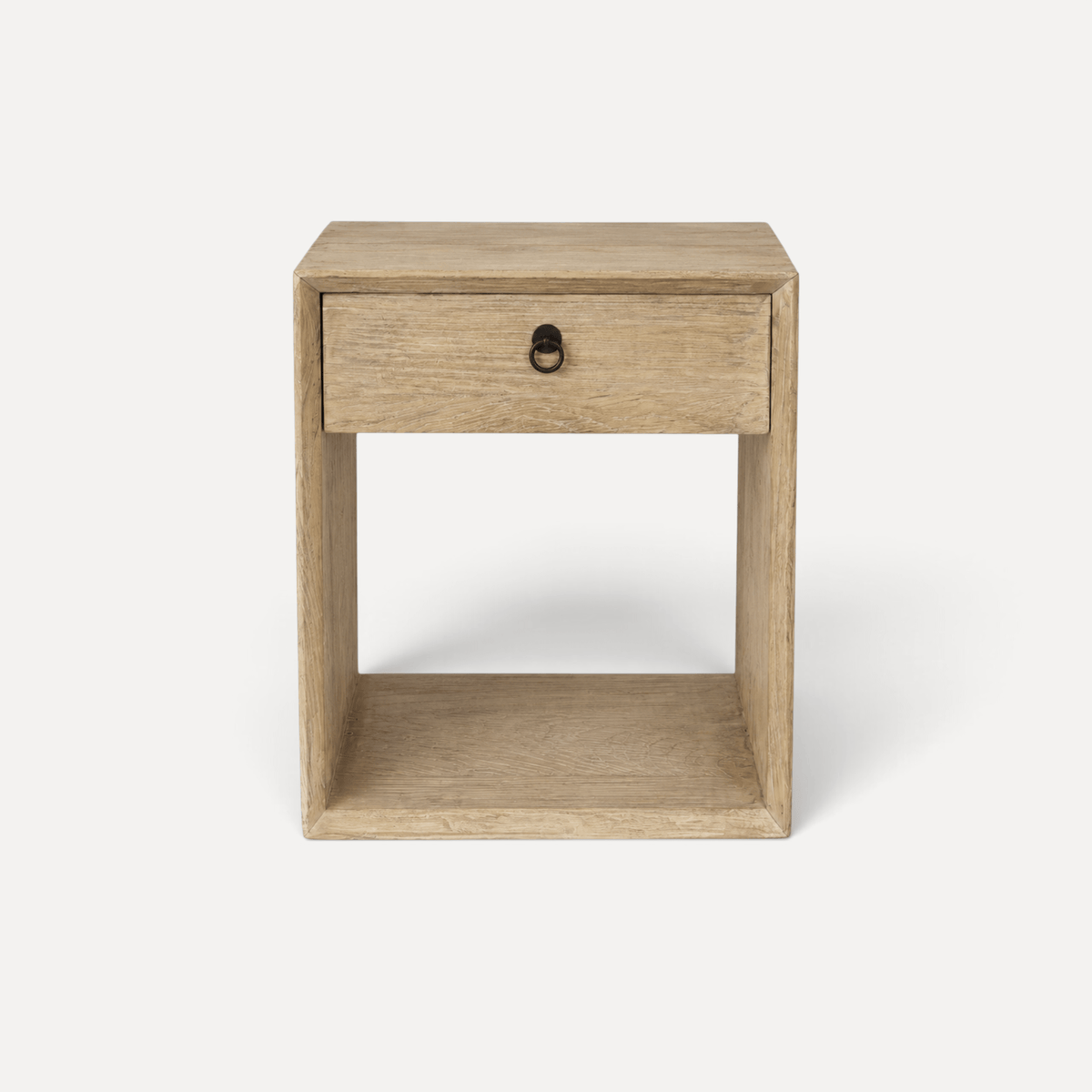 Modern Recessed Elm Bedside L500mm