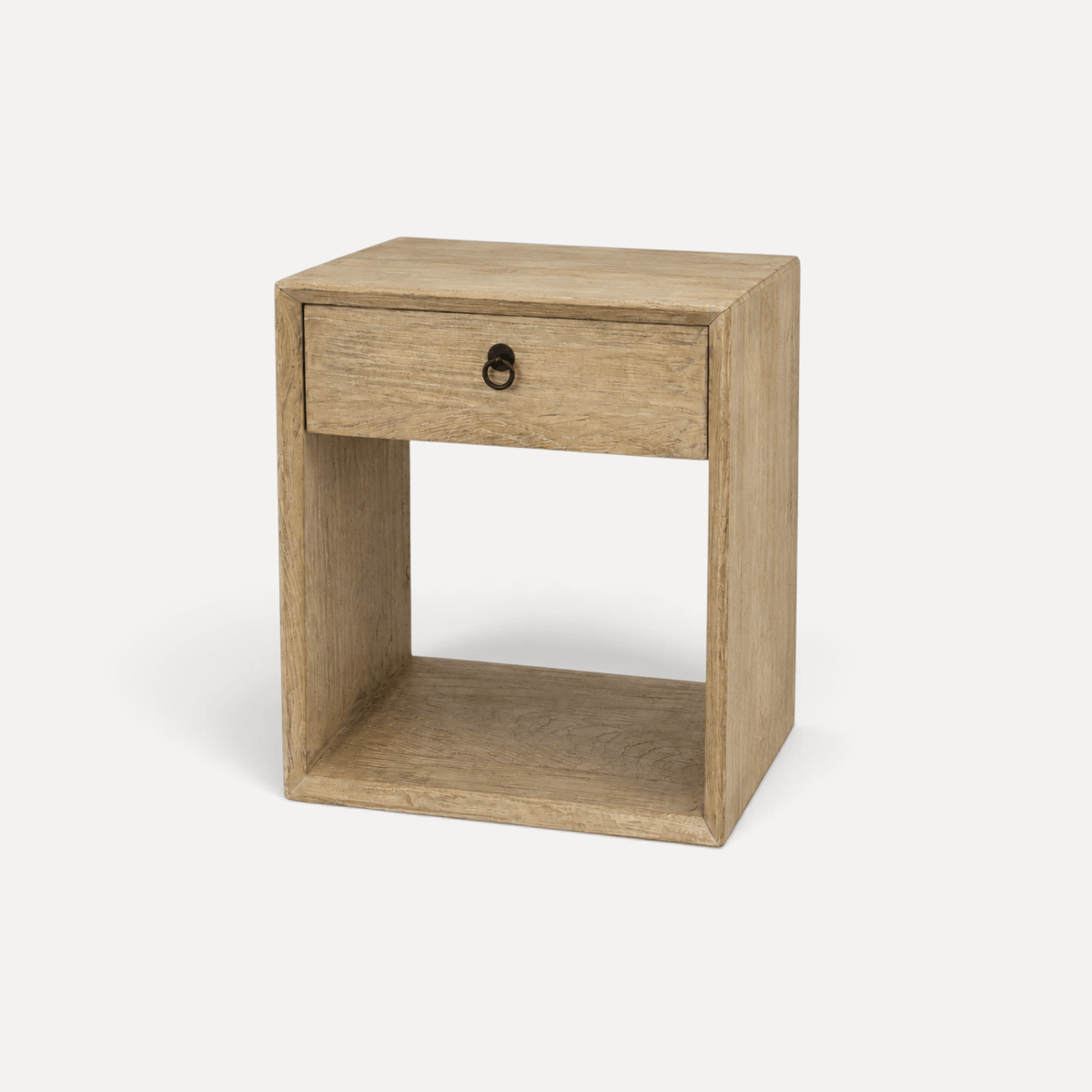 Modern Recessed Elm Bedside L500mm