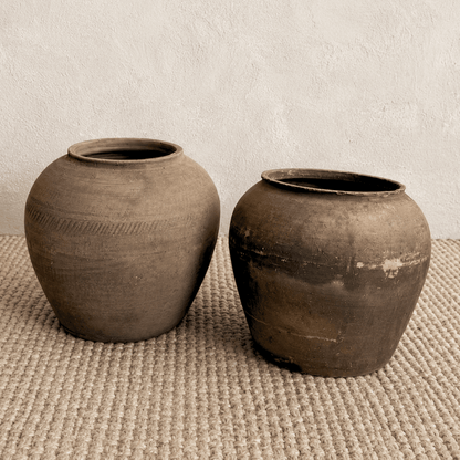 Rustic Black Pot