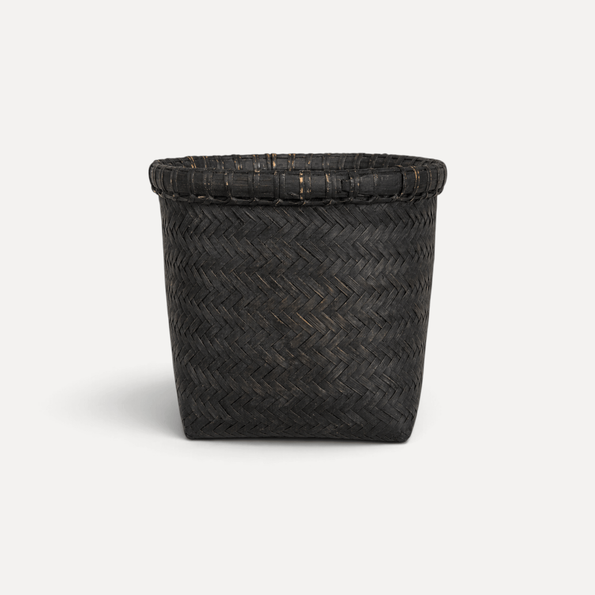 Small Dark Rattan Basket