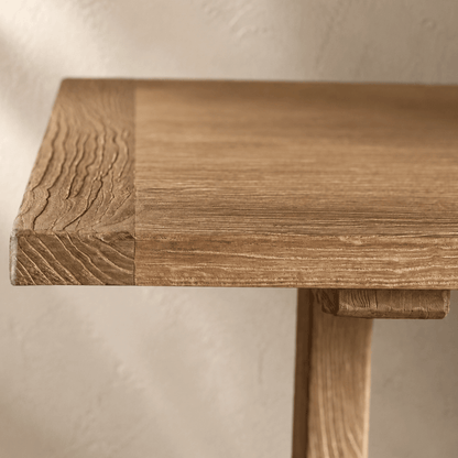 Elm Pedestal Dining Table L1800mm - Natural