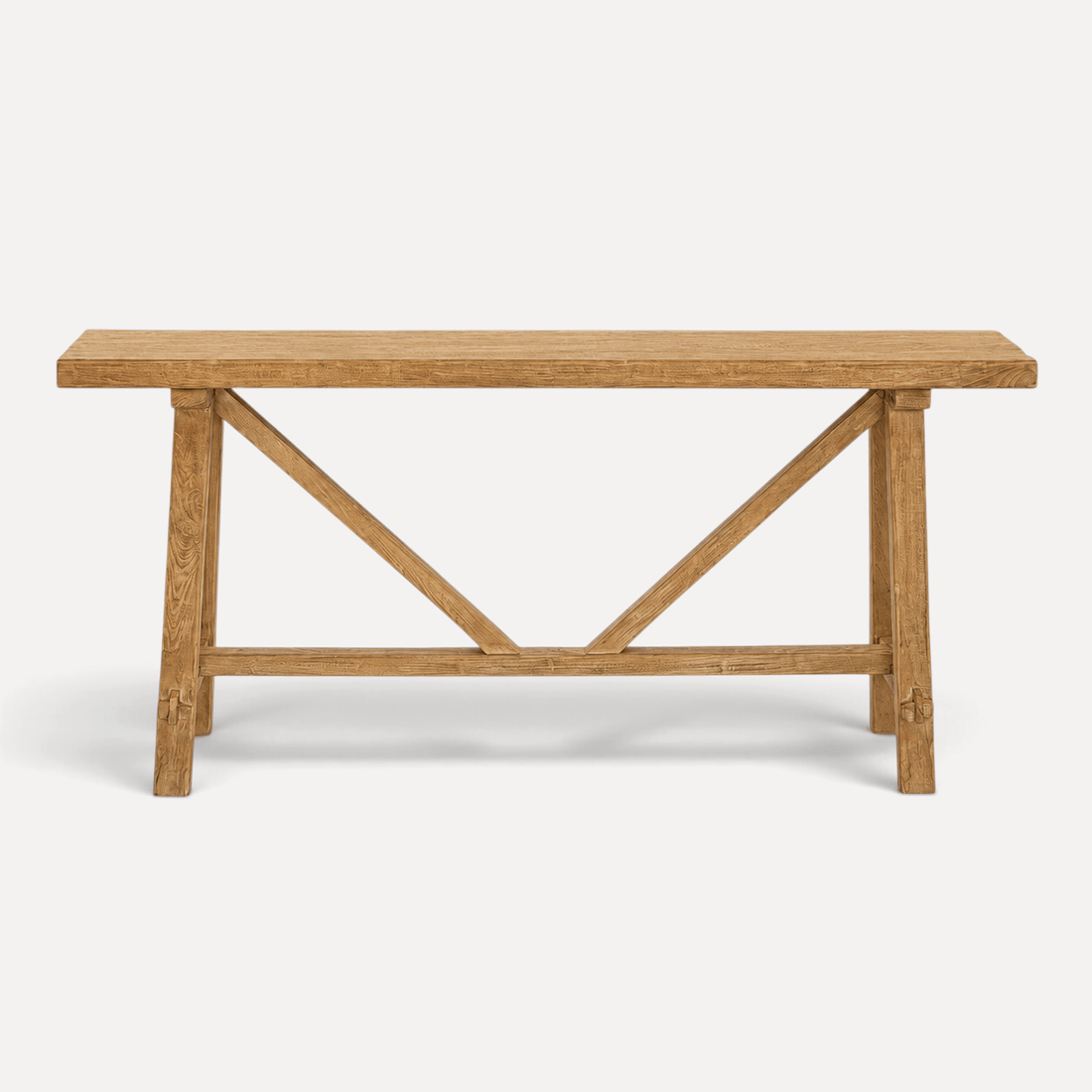 Cross Strut Elm Console 1800L - Natural