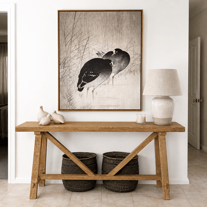 Cross Strut Elm Console 1800L - Natural