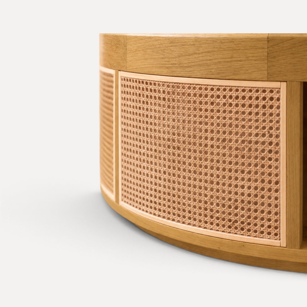 Freya Round Coffee Table - Natural Oak
