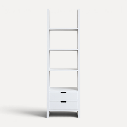 Ladder Bookcase - 2 Drawers