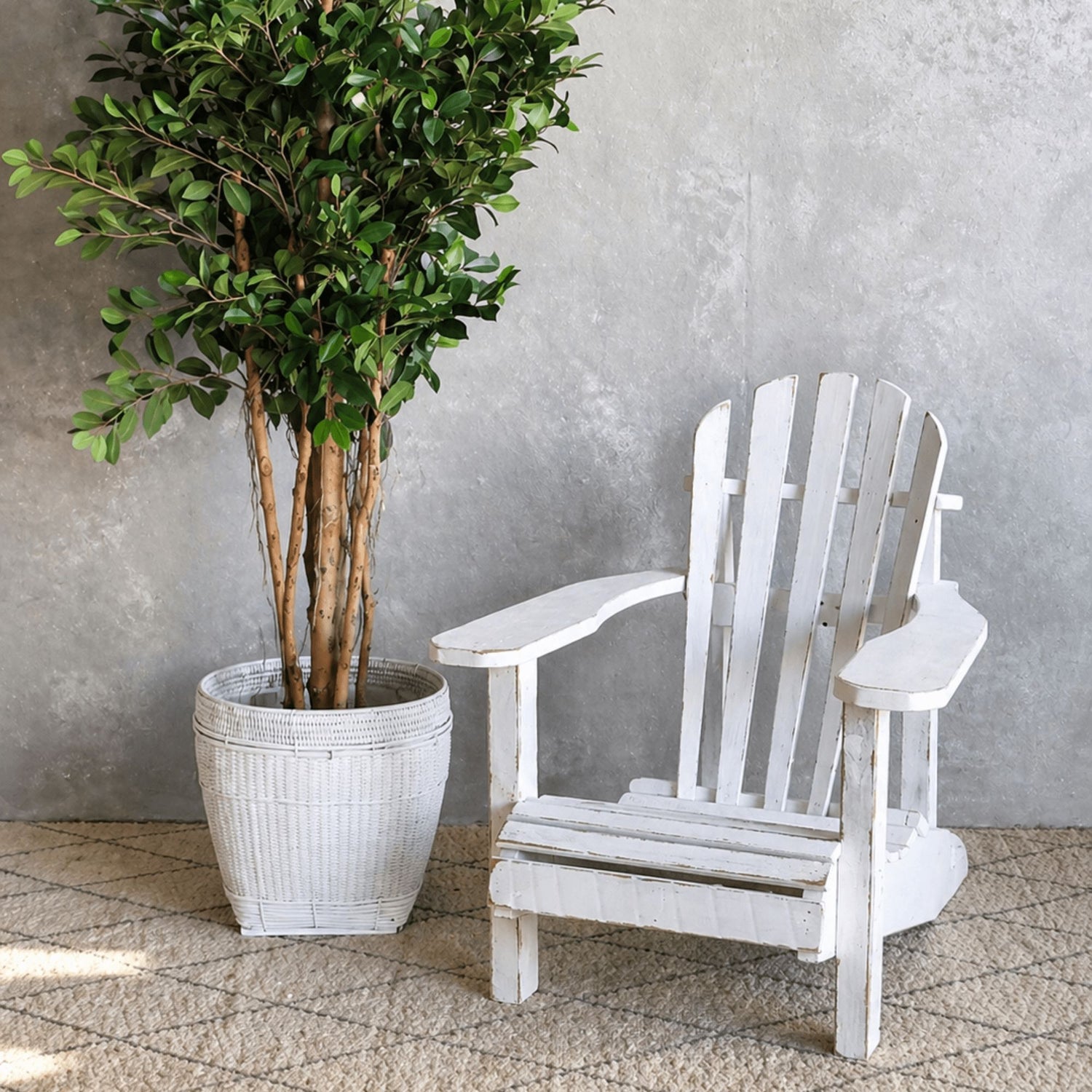 Adirondack Chair - Whitewash Outdoor Furniture Beachwood Designs 