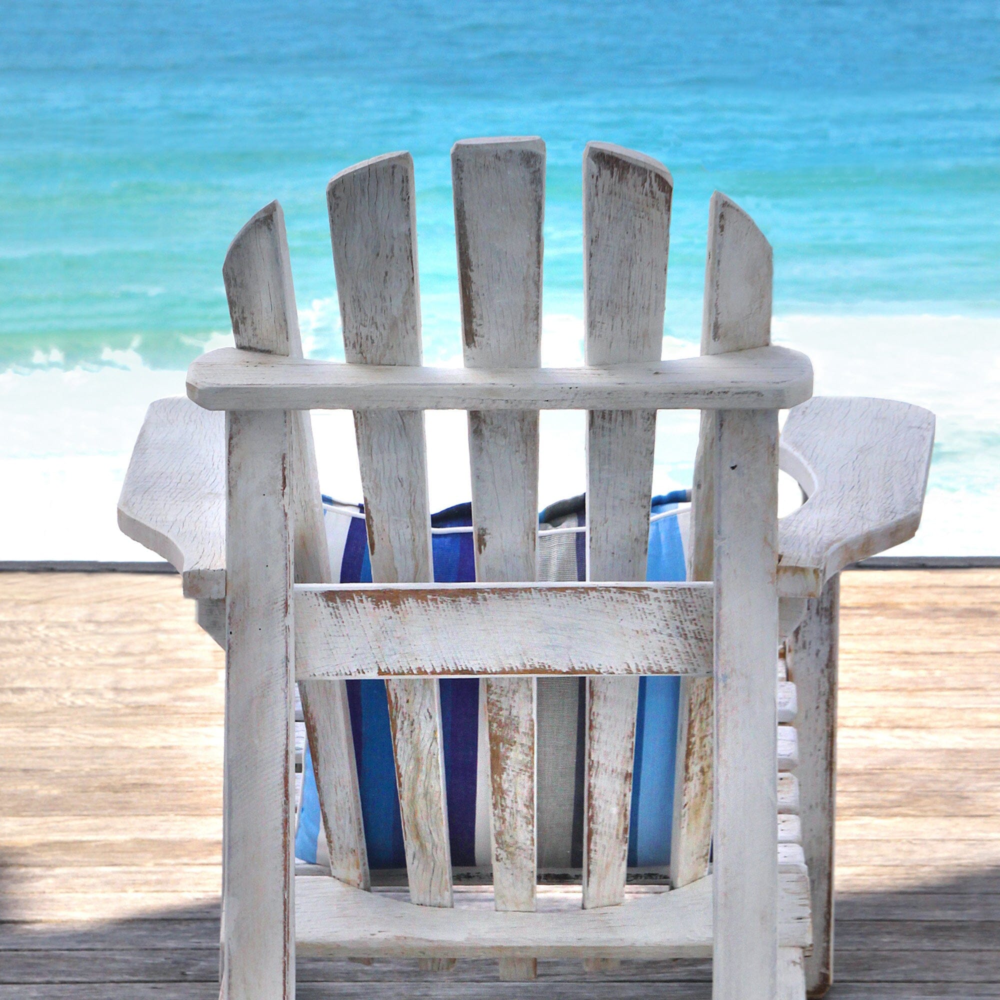 Adirondack Chair - Whitewash Outdoor Furniture Beachwood Designs 