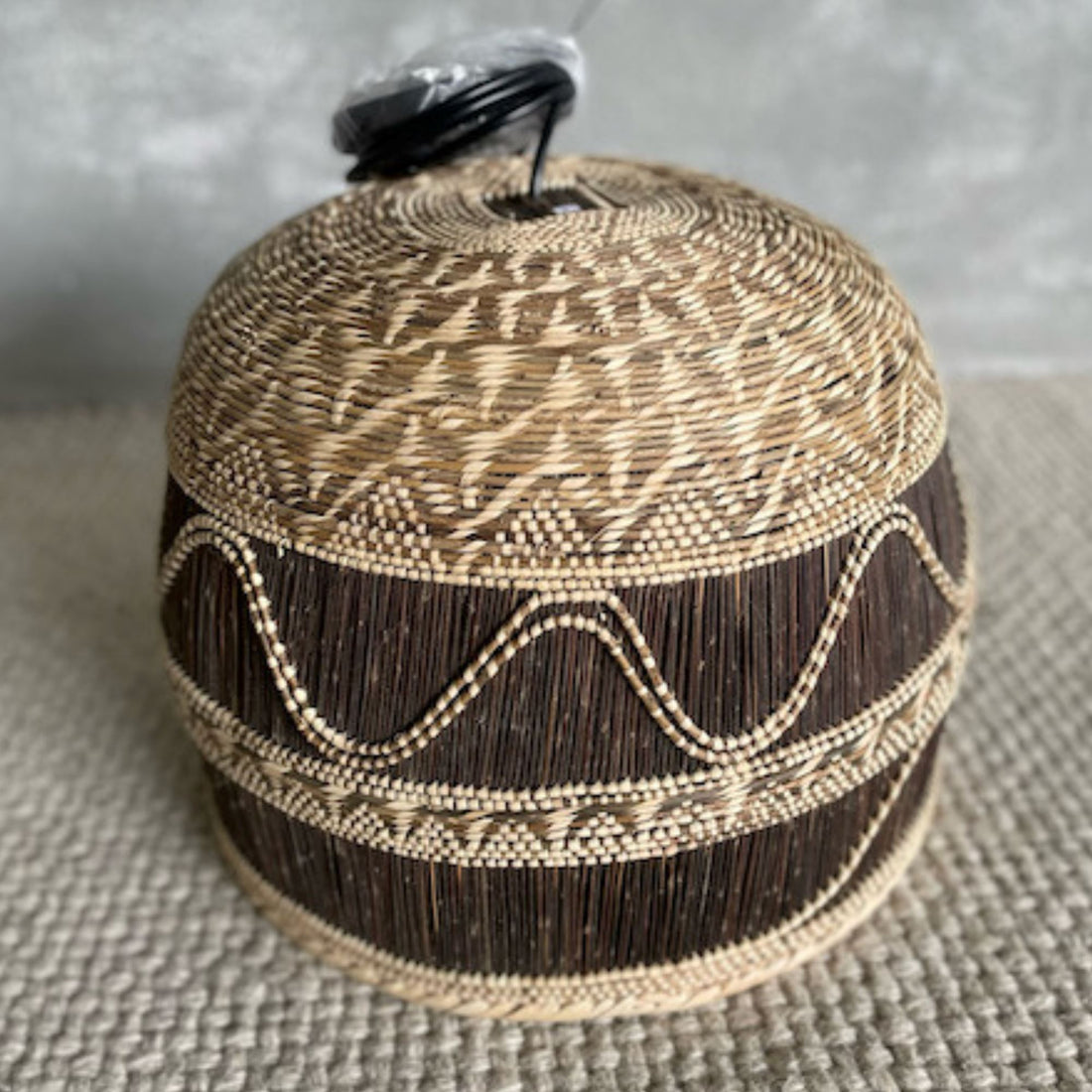 African Woven Basket Pendant Homewares Beachwood Designs 