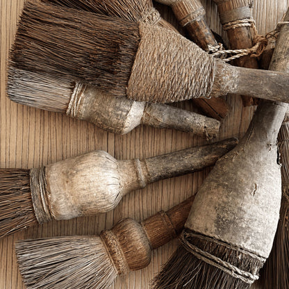 Aged Chinese Hand Brush Beachwood Designs 