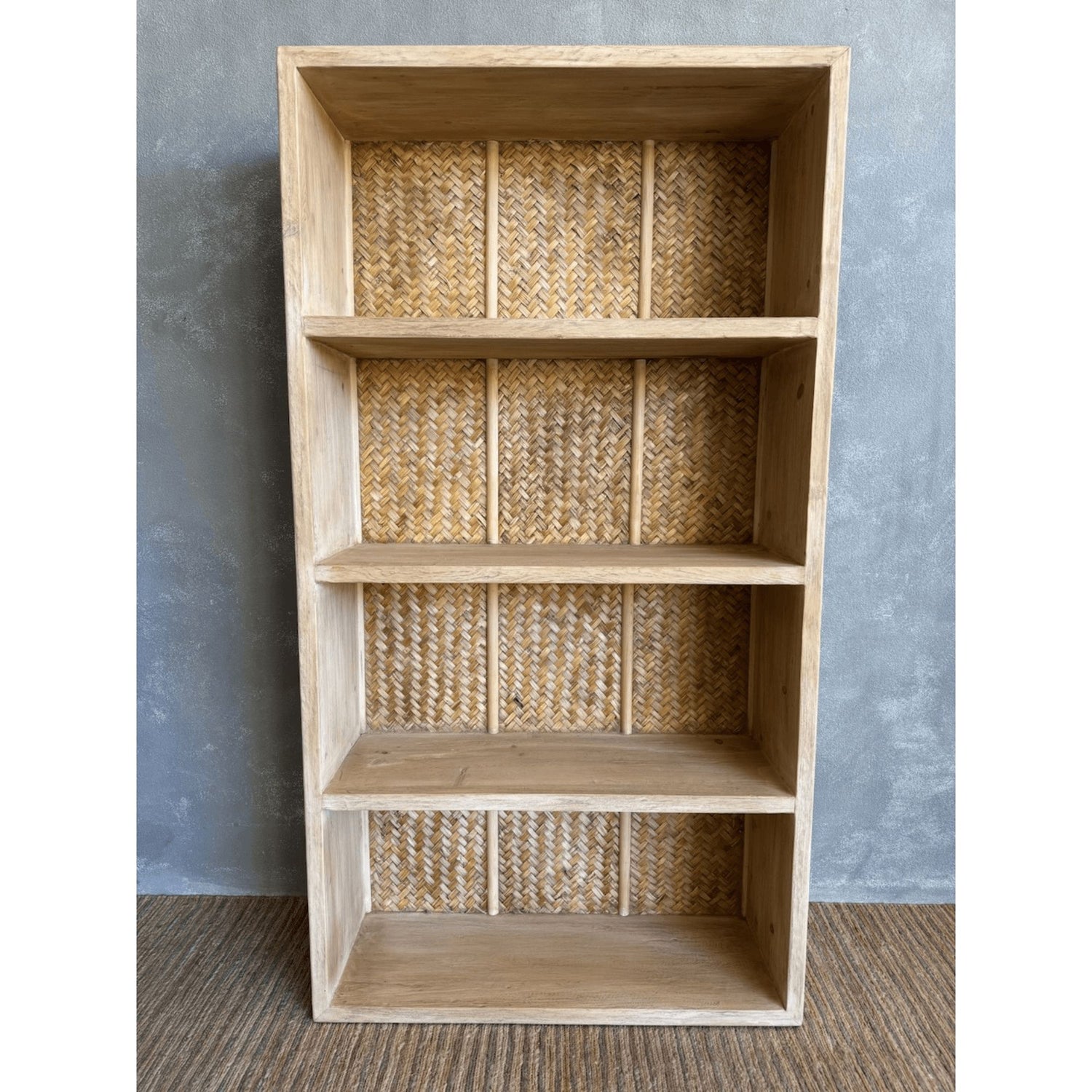 Avalon Bookcase - Rattan Back Office &amp; Storage Furniture Beachwood Designs 