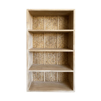 Avalon Bookcase - Rattan Back