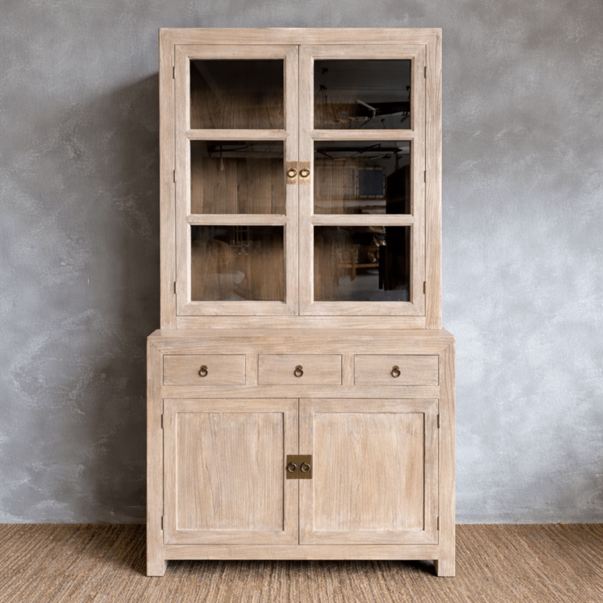 Avalon Display Cabinet - Glass Hutch Dining Furniture Beachwood Designs 