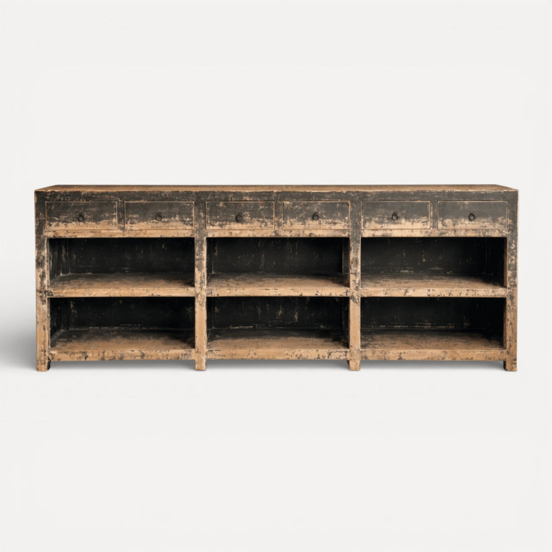 Avalon Sideboard - Distressed Black Dining Furniture Beachwood Designs 