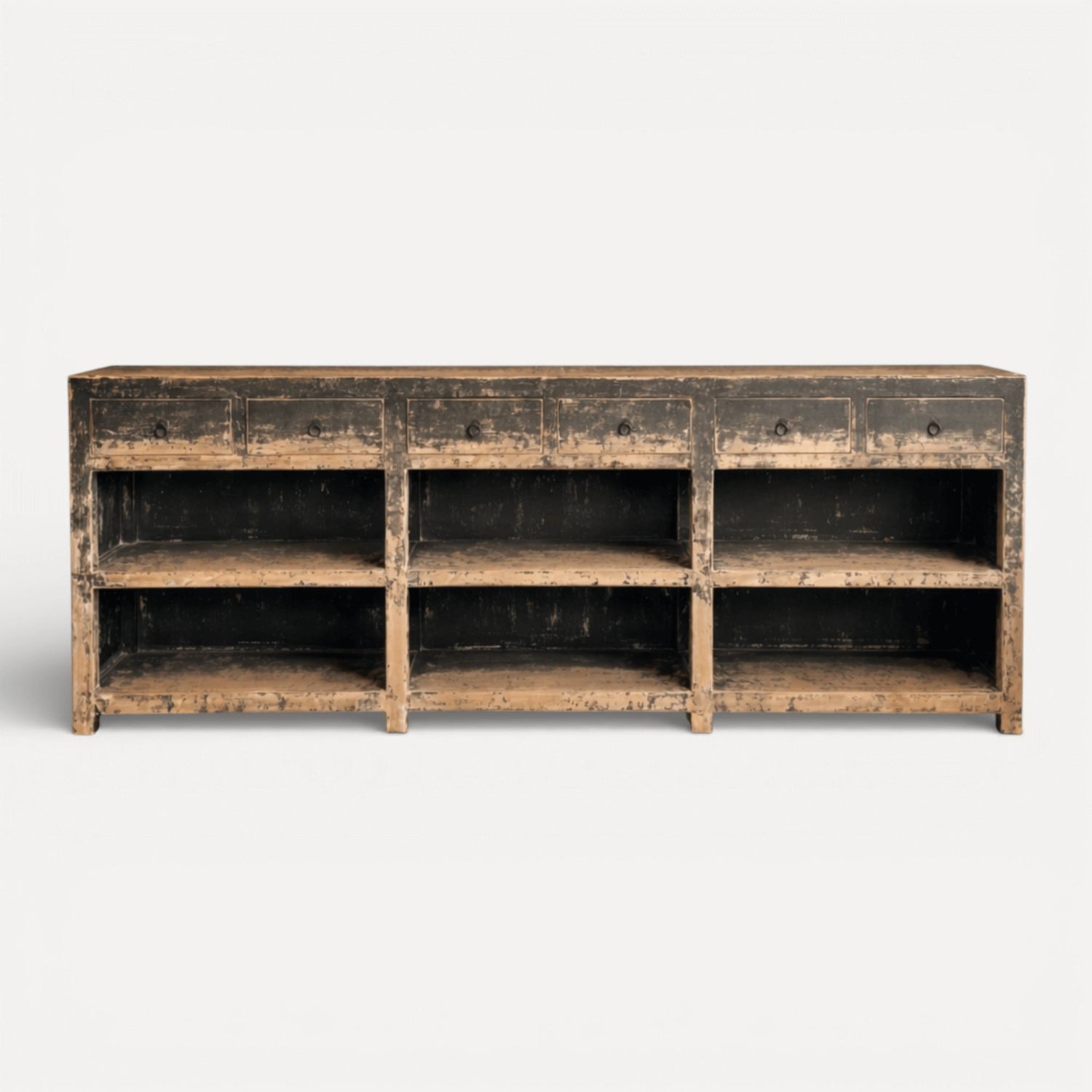 Avalon Sideboard - Distressed Black Dining Furniture Beachwood Designs 