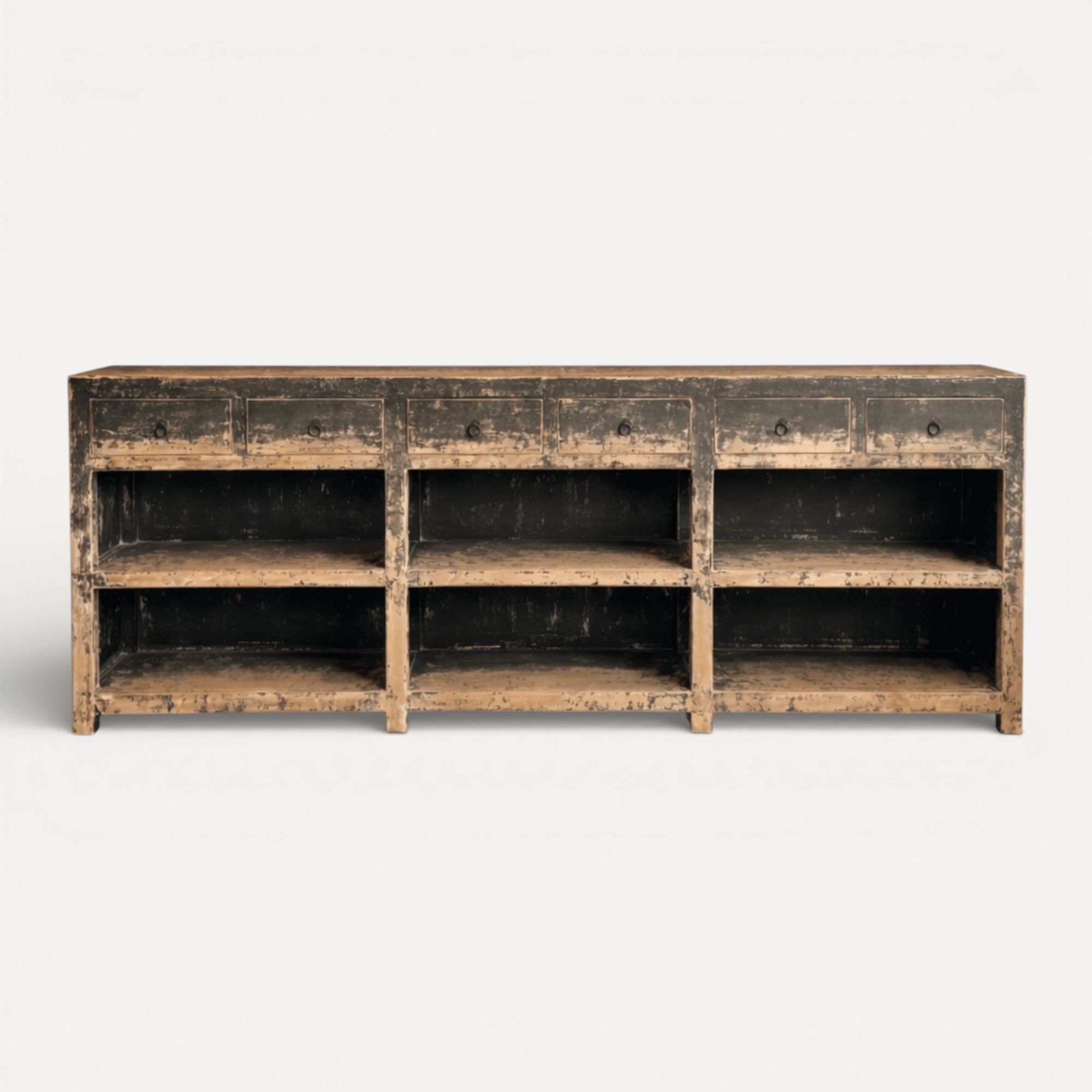 Avalon Sideboard - Distressed Black Dining Furniture Beachwood Designs 