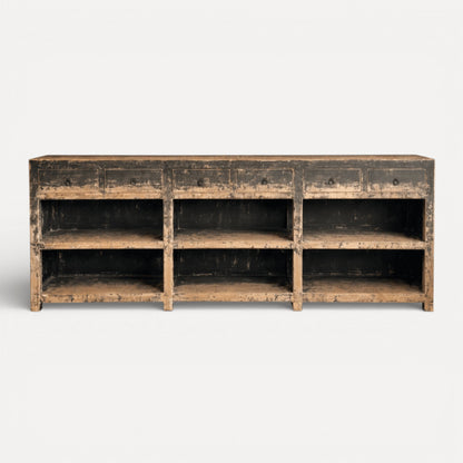 Avalon Sideboard - Distressed Black Dining Furniture Beachwood Designs 