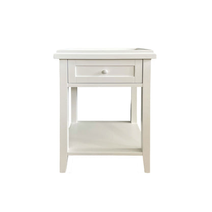 Bahamas Bedside L500mm - 1 Drawer &amp; Shelf Bedroom Furniture Beachwood Designs