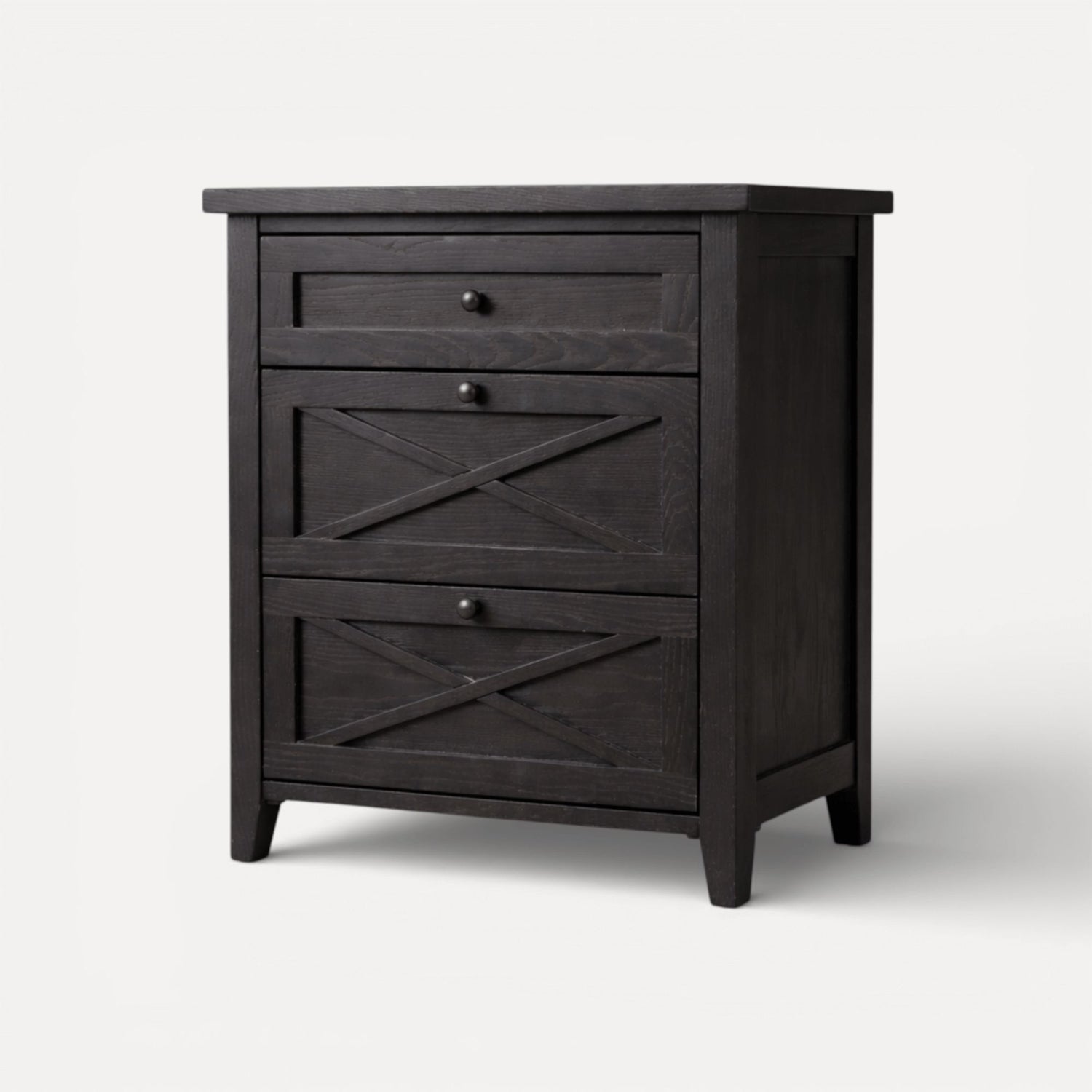 Bahamas Bedside L550mm - 3 Drawer Bedroom Furniture Beachwood Designs 