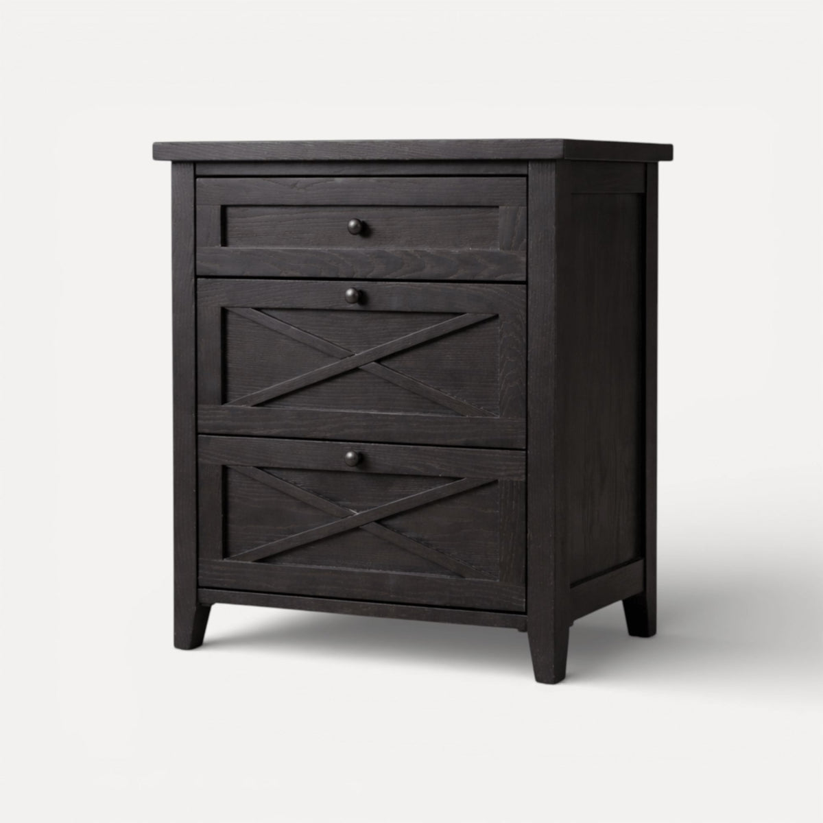 Bahamas Bedside L550mm - 3 Drawer Bedroom Furniture Beachwood Designs