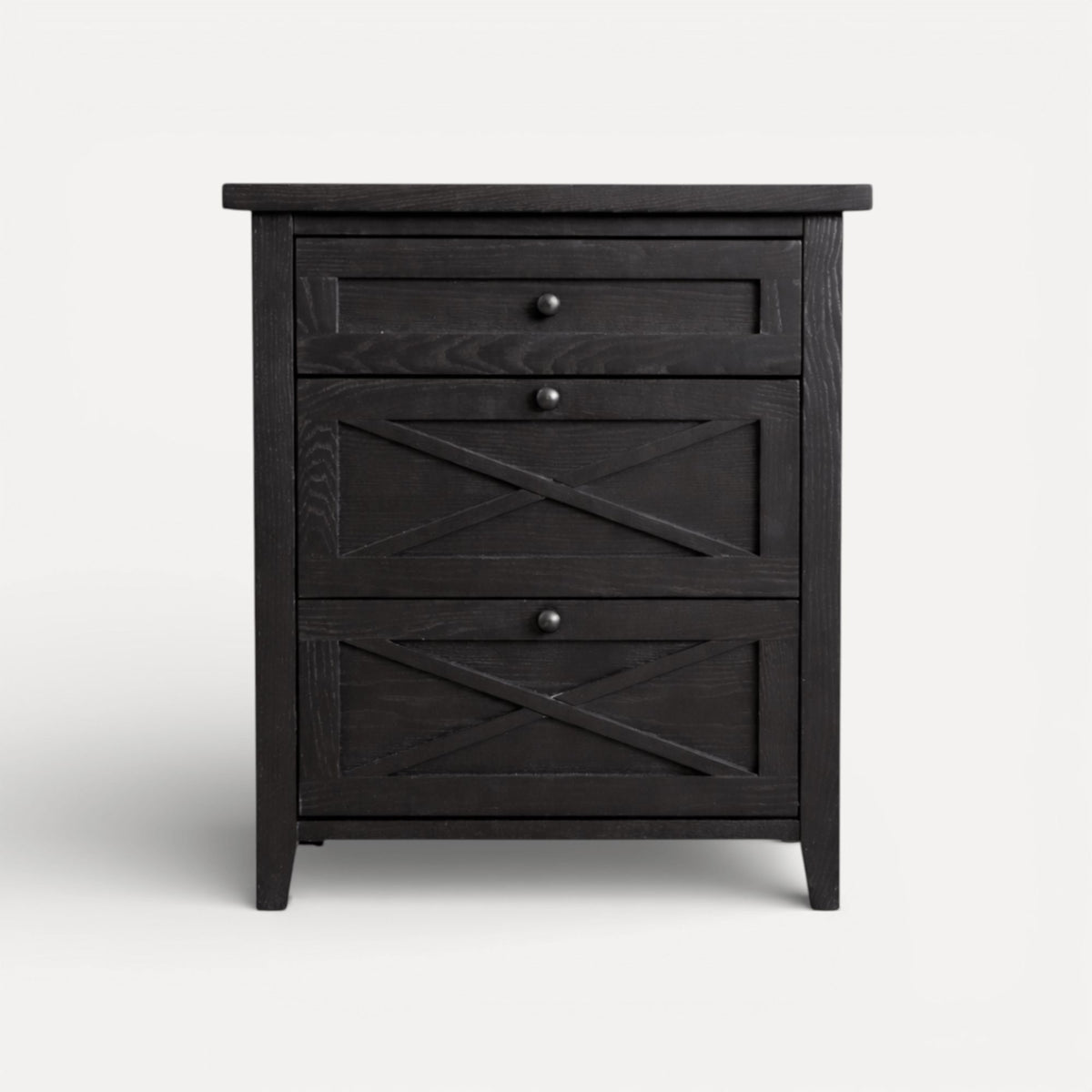 Bahamas Bedside L550mm - 3 Drawer Bedroom Furniture Beachwood Designs