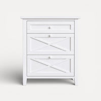 Bahamas Bedside L550mm - 3 Drawer