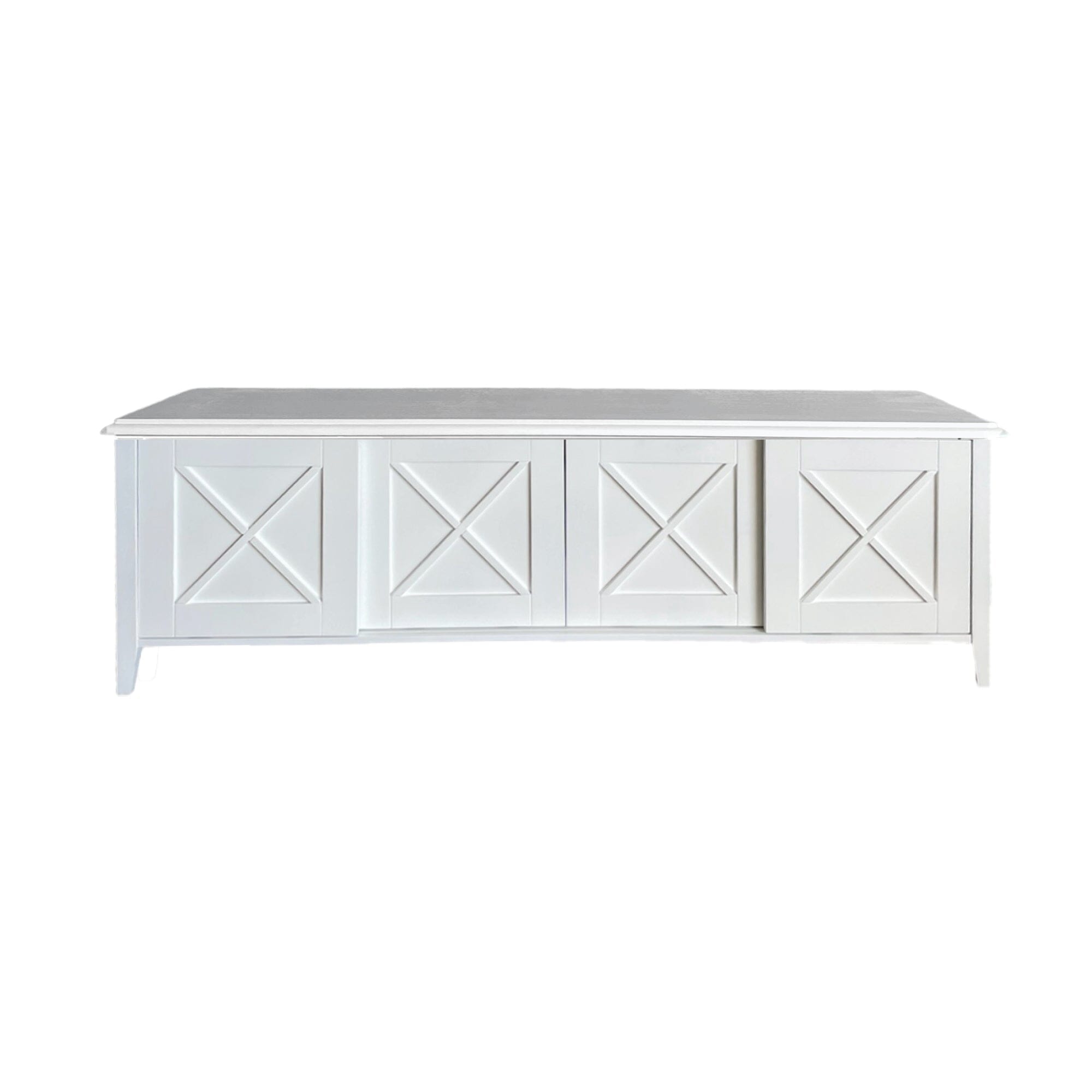 Bahamas Media Unit L1800mm Living Furniture Beachwood Designs White 