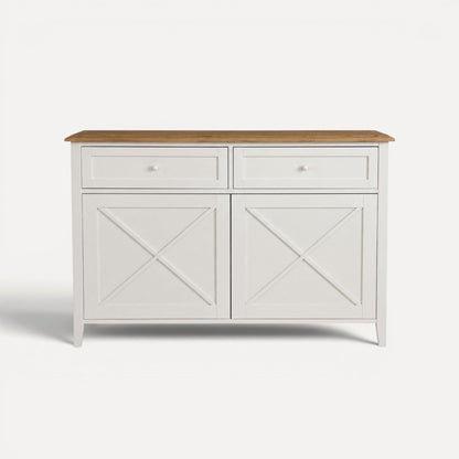 Bahamas Sideboard L1300mm Living Furniture Beachwood Designs White &amp; Limed Ash 
