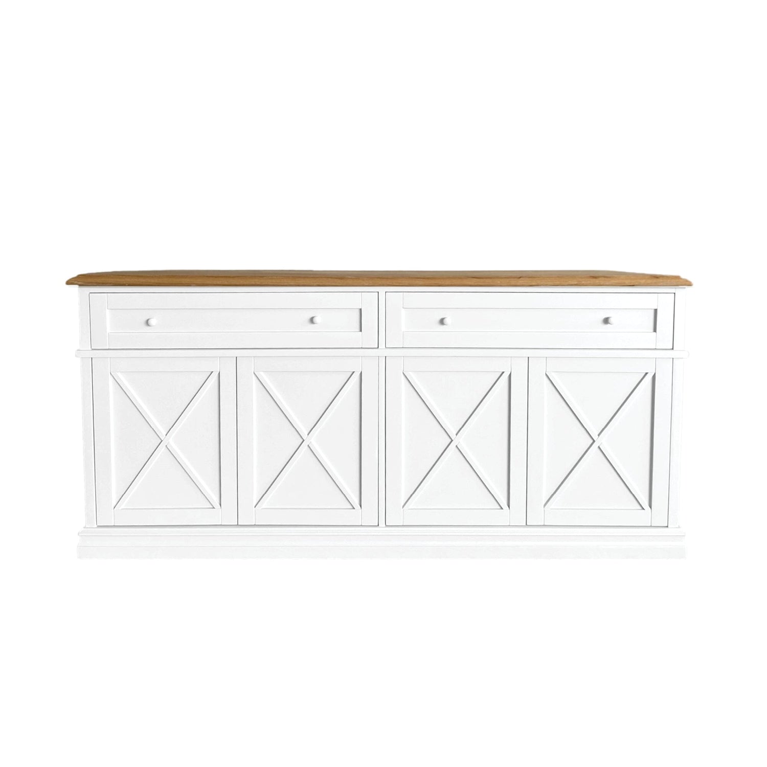 Bahamas Sideboard L1800mm Living Furniture Beachwood Designs White &amp; Limed Ash 