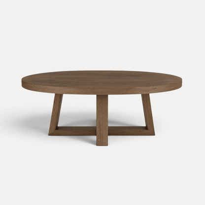 Bay Coffee Table - D1000mm Living Furniture Beachwood Designs Weathered Oak 