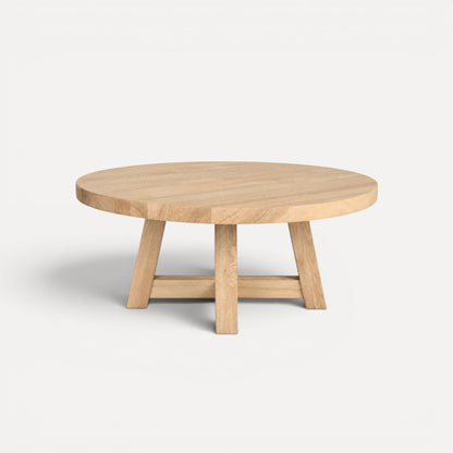 Bay Coffee Table - D850mm Living Furniture Beachwood Designs Limed Ash 