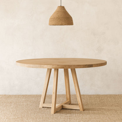 Bay Dining Table D1500mm Dining Furniture Beachwood Designs Limed Ash 