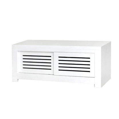 Bilgola Media Unit L1200mm Living Furniture Beachwood Designs White 