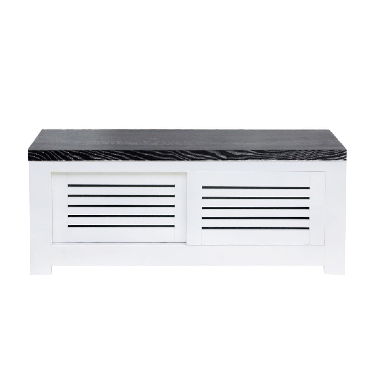 Bilgola Media Unit L1200mm Living Furniture Beachwood Designs White &amp; Grey Limed
