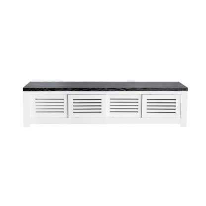 Bilgola Media Unit L2000mm Living Furniture Beachwood Designs White &amp; Grey Limed 