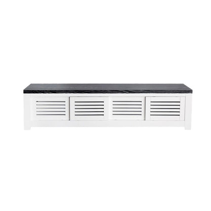 Bilgola Media Unit L2000mm Living Furniture Beachwood Designs White &amp; Grey Limed 